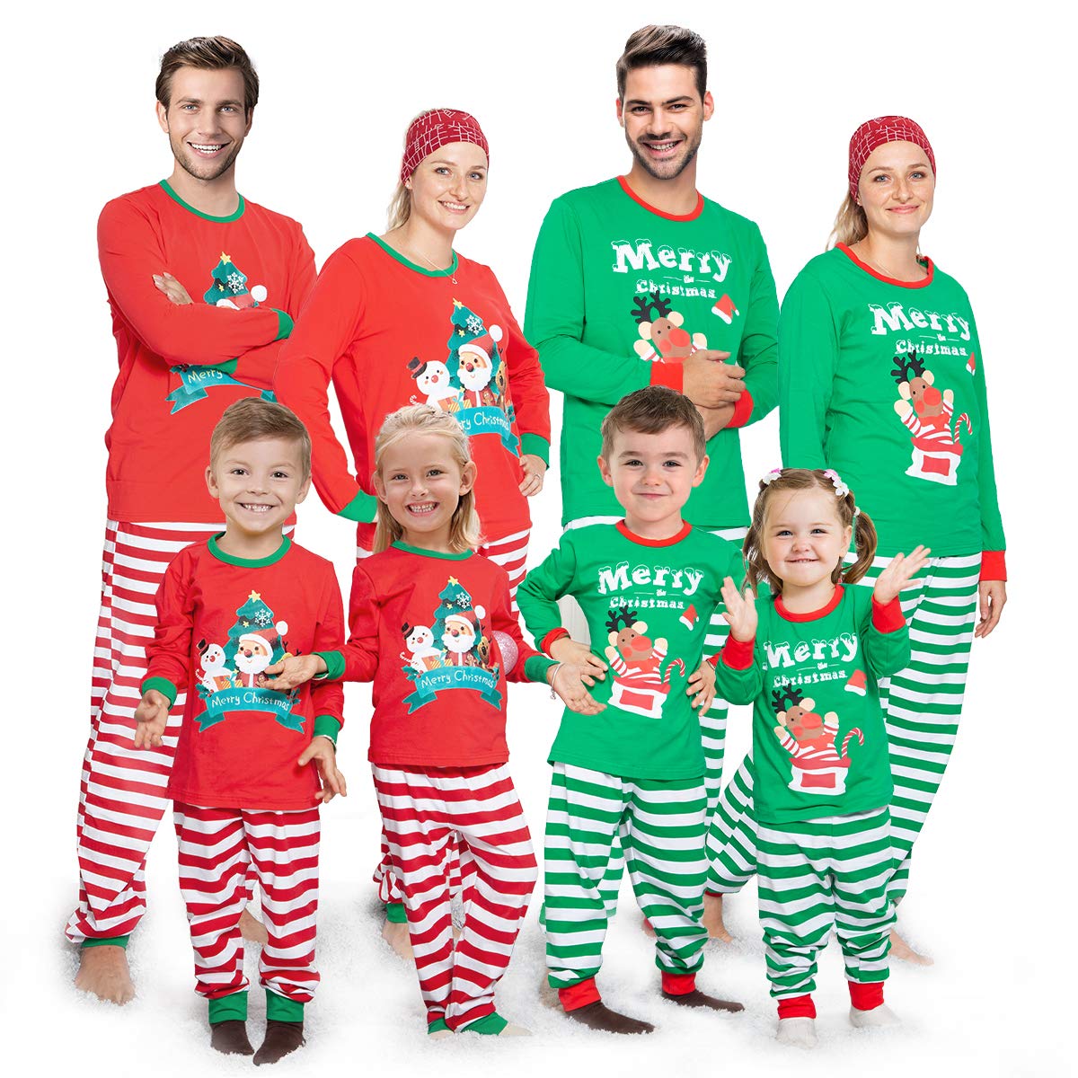 christmas jammies 2020 Sunfeid Family Matching Pajamas Christmas Pjs Set Cotton Xmas Jammies Holiday Sleepwear For Adult Kids Amazon In Clothing Accessories christmas jammies 2020