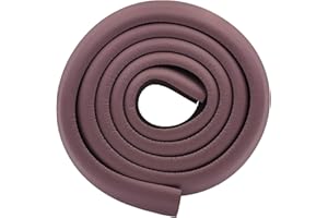 M2cbridge L Shape Extra Thick Furniture Table Edge Protectors Foam Baby Safety Bumper Guard 6.5 Ft (Brown)