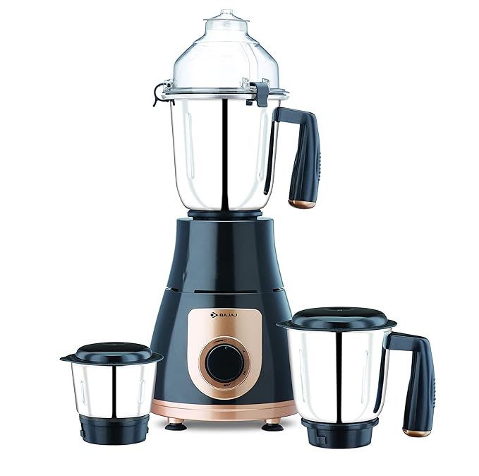 Buy Bajaj GX 3701 750W Mixer Grinder with 3 Jars, Black Online at Low