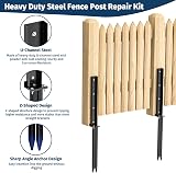 Fixmend Heavy Duty Fence Post Repair Kit Black view 3