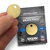1.0” Solid Brass Tags for Stamping