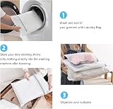 Flintronic Mesh Laundry Bags 5pcs Zipper Protect Bras Delicates Wash view 5
