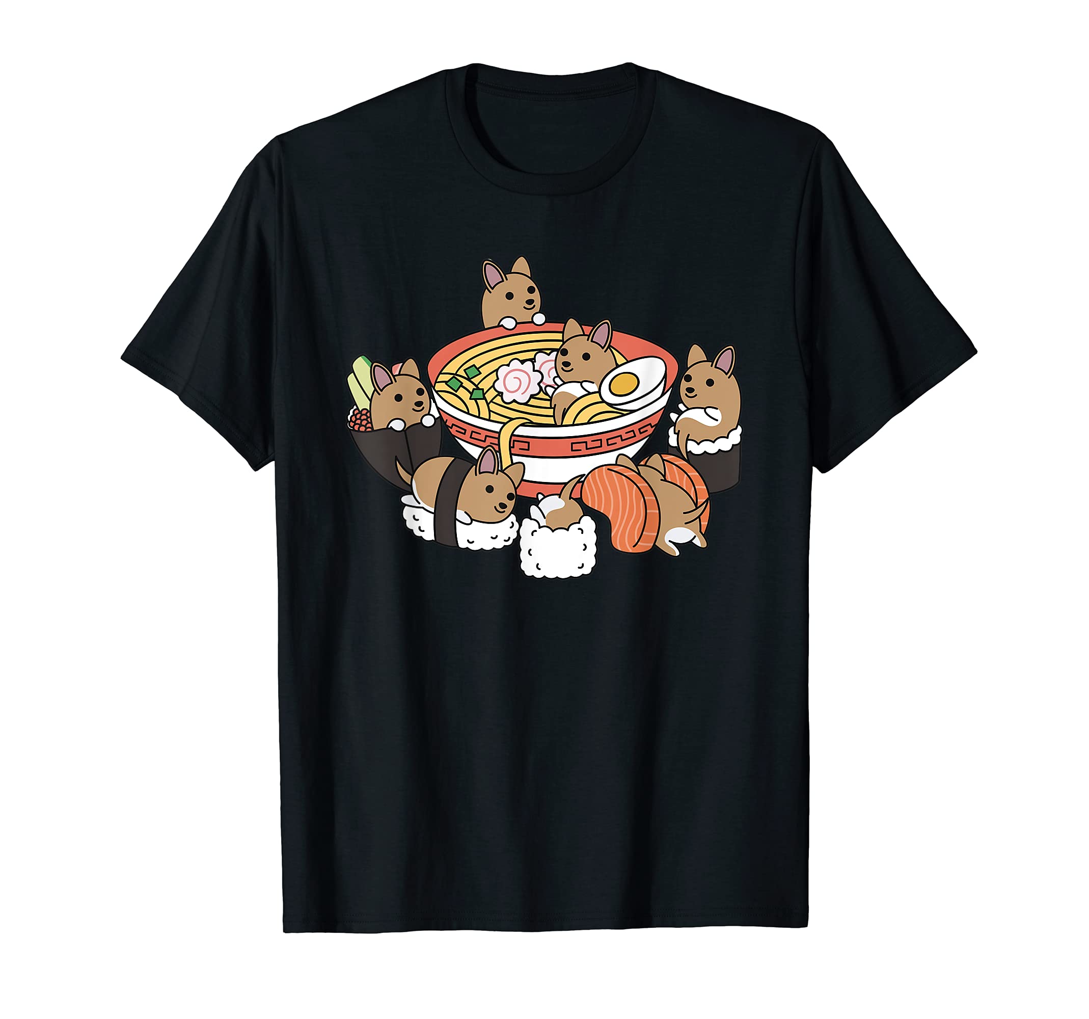Ramen Sushi Chihuahua Dog T-Shirt