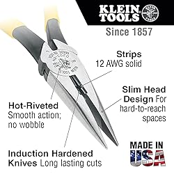 Klein Tools D2000-28 Pliers and D203-8 Needle Nose