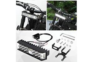 URLWALL Headlight Kit, Plug N Play Light Bar Headlight for Sur ron Segway with Headlamp Mount Bracket & Switch, 6000-6500K Powersports Headlight Bulbs & Assemblies for Sur ron LBX/S Segway X160/X260