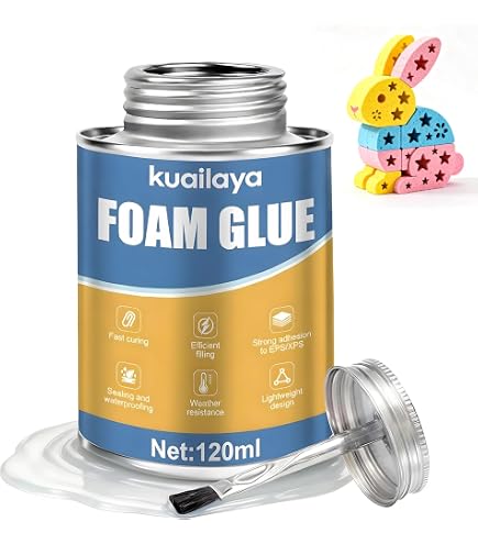Ceoighe 4 OZ Foam Glue with Brush Cap for RC Airplanes Repair Assembly