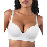 FeelinGirl Wireless Bras Comfortable Push Up Bra Full Support Lift Bralette Seamless Tshirt Bras