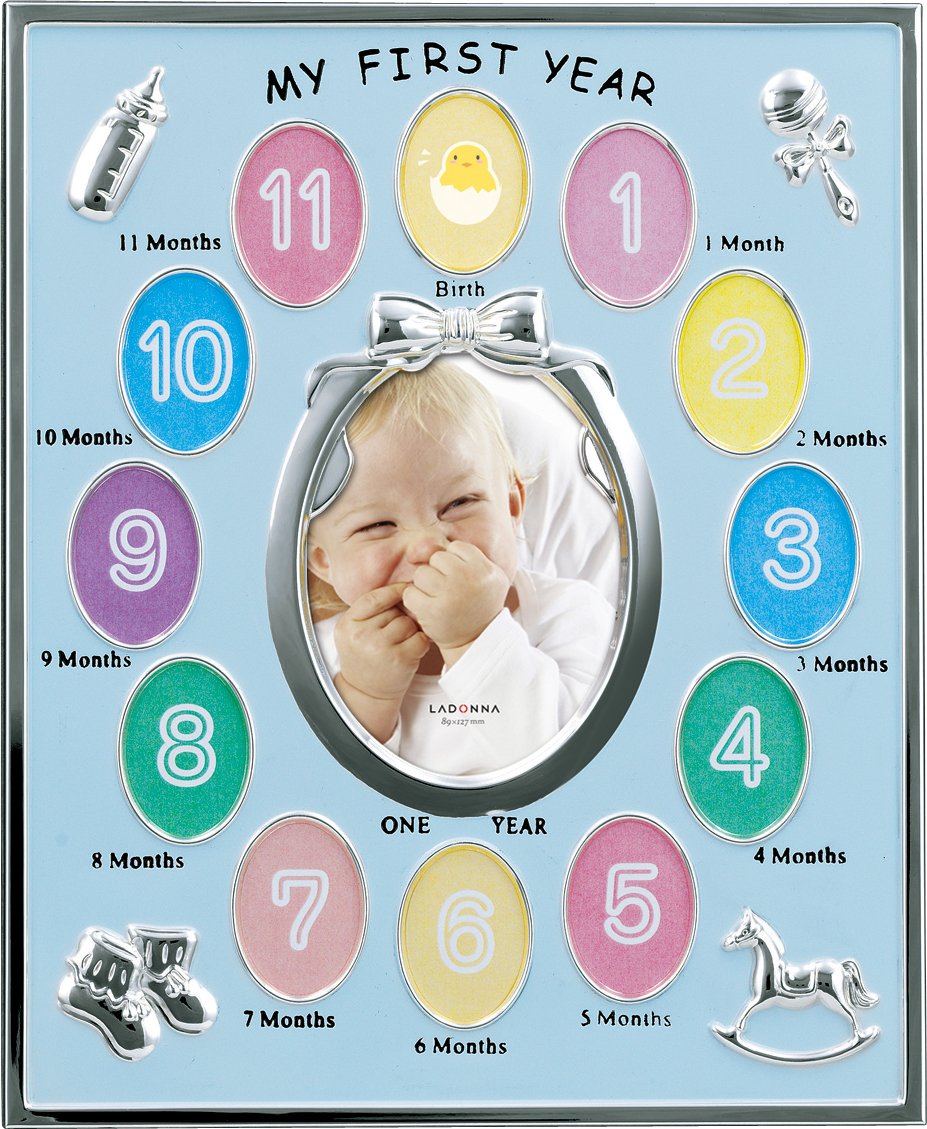 LADONNA ラドンナ ベビーフレーム MB21 12ヶ月ベビーフレーム サービス ミニ ブルー 成長記録 MB21-130-BL商品画像