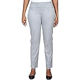 Ruby Rd. Womens Ruby Rd. Womens Petite Mid-Rise Pull-on Straight Solar Millennium Tech Pant