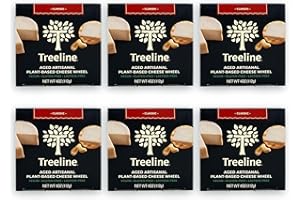 TREELINE TREENUT CHEESE Treeline Cheese - Vegan Dairy-Free Aged Artisanal Cheese 4 oz, 6-Pack (Classic)