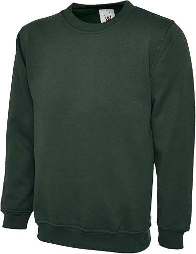 Uneek Clothing UC203 Bottle Green Large Sweatshirt 50/50 300 GSM