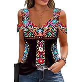 Soesdemo Womens Short Sleeve Tops Casual V Neck Cold Shoulder Comfy T Shirts Trendy Basic Tunics Tank Top