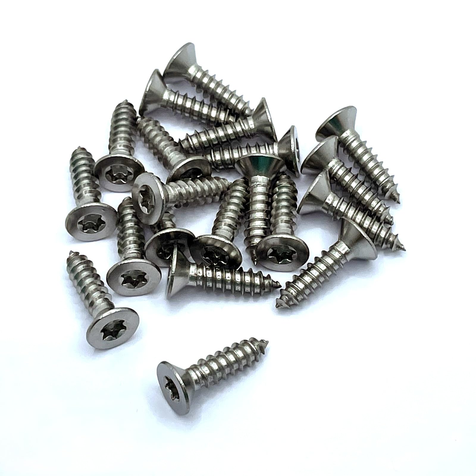 4.8mm x 19mm Torx Countersunk Self Tapping Screw ISO14586, A4 (316) Stainless Steel (Pack of 20)
