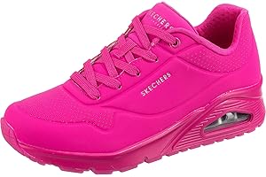 Skechers Women's Uno-Night Shades Sneaker Cooled Memory Foam, Skech-Air Midsole, Durabuck Upper