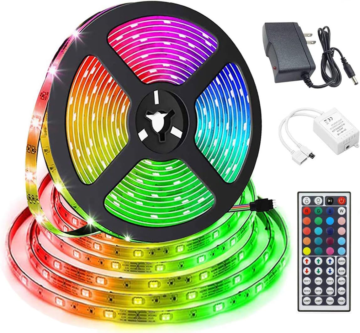 LED Light Strip Kit 16.4ft 150 LEDs Non-Waterproof LED Tape