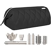Hair Tools Travel Bag for Shark Flex Fusion Puffer Flexstyle Carring Case Portable Dyson Airwrap Travel Case for Shark Hair Dryer Flat Curing Iron Organizer (Black)