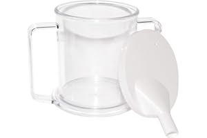 Rehabilitation Advantage Clear Snorkel Cup With Two Handles