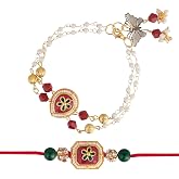 Rakhi For Brother and Bhabhi Raksha Bandhan Bhai Bhabhi Bracelet Lumba Set | Bhaiya Bhabhi Rakhi Combo, arrives in compact box packaging for easy gifting