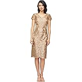 JS Collections Womens Aviva V Neck Cocktail