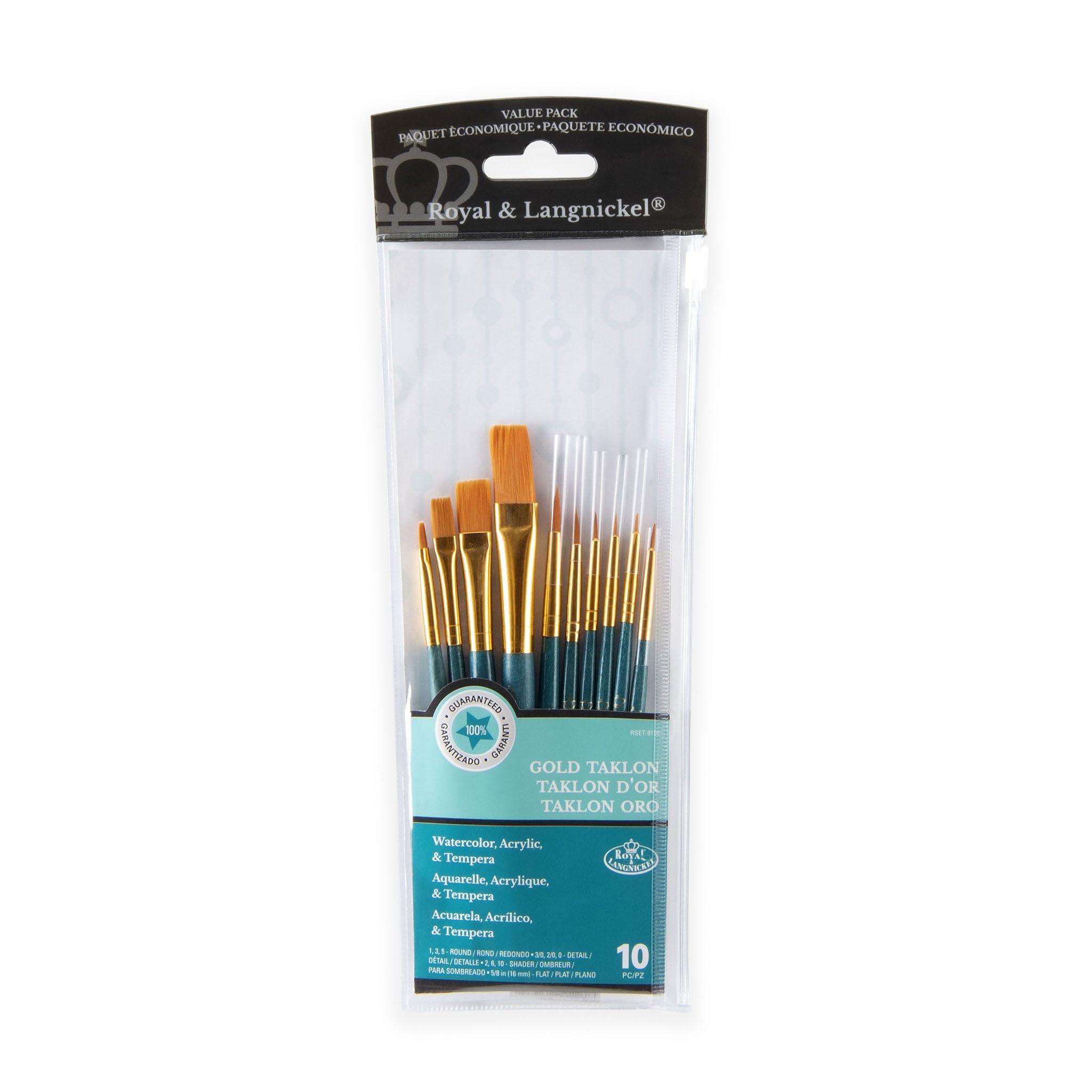 Royal Brush Gold Taklon Value Pack Brush Set