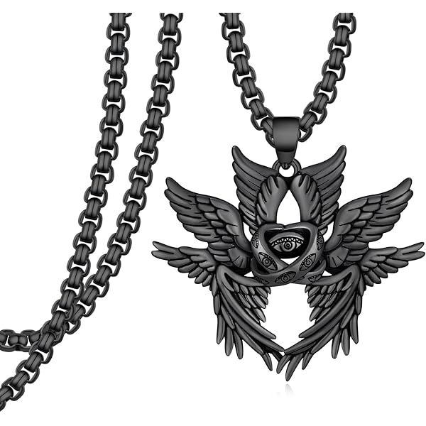 Amposei Guardian Angel Pendant Necklace, Guardian Angel