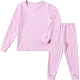 Kids Winter Thermal Underwear Long Johns Set Toddler Little Boys Girls Pajamas Warm Base Layer Set (3-8Years)