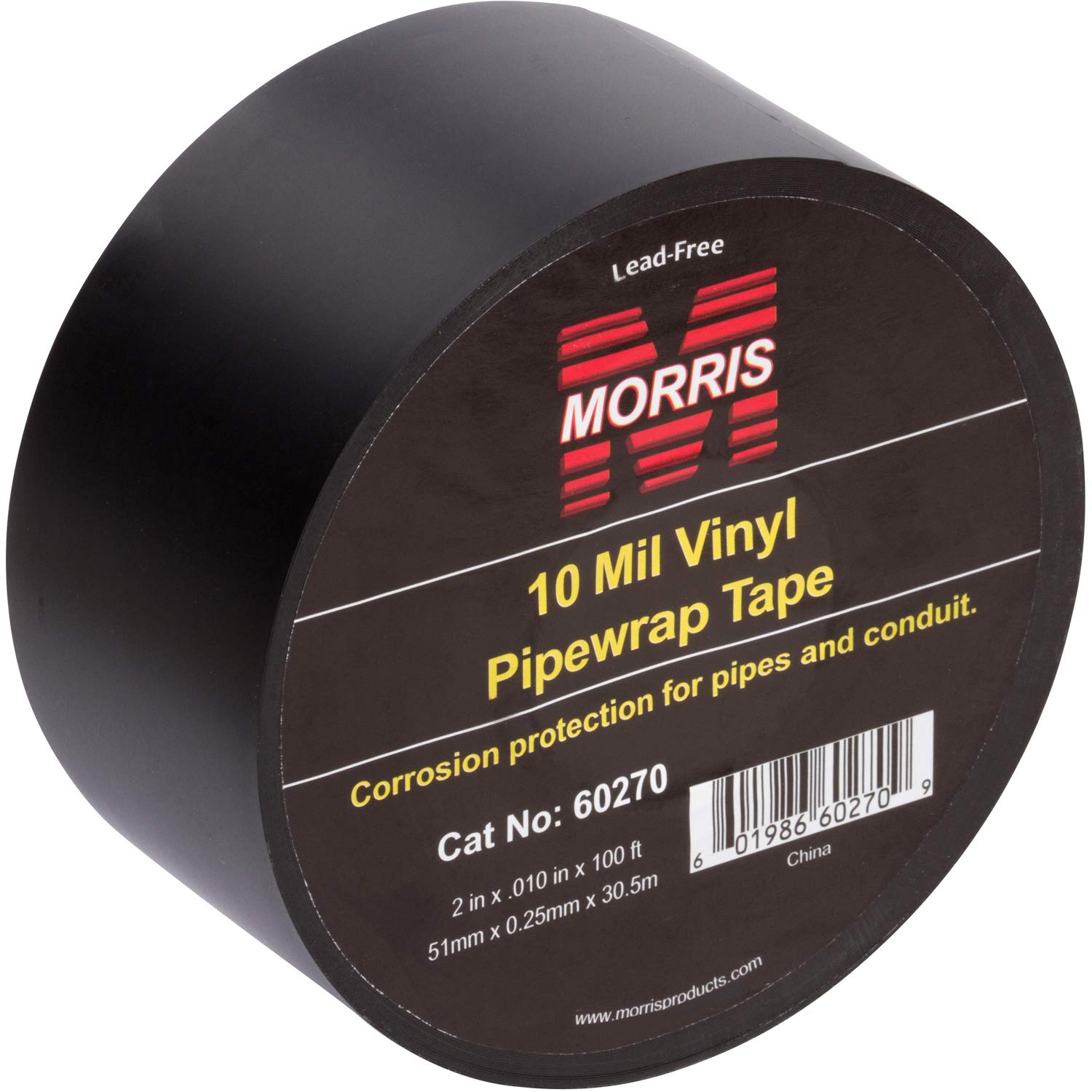 Buy Morris Products Black Pipe Wrap Tape 2” x 100 Ft x 10 Mil, 2Inch