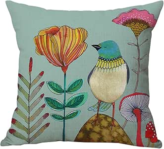 Amazon.com: Pidada Throw Pillow Cases Tropical Flowers and ...