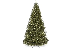 Best Choice Products Artificial Christmas Tree, 6ft Premium Pre-Lit Realistic Spruce Holiday Décor w/Dense Branches, Metal Base - Green Spruce