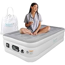 Amazon.com: SereneLife Twin Air Mattress with Built in