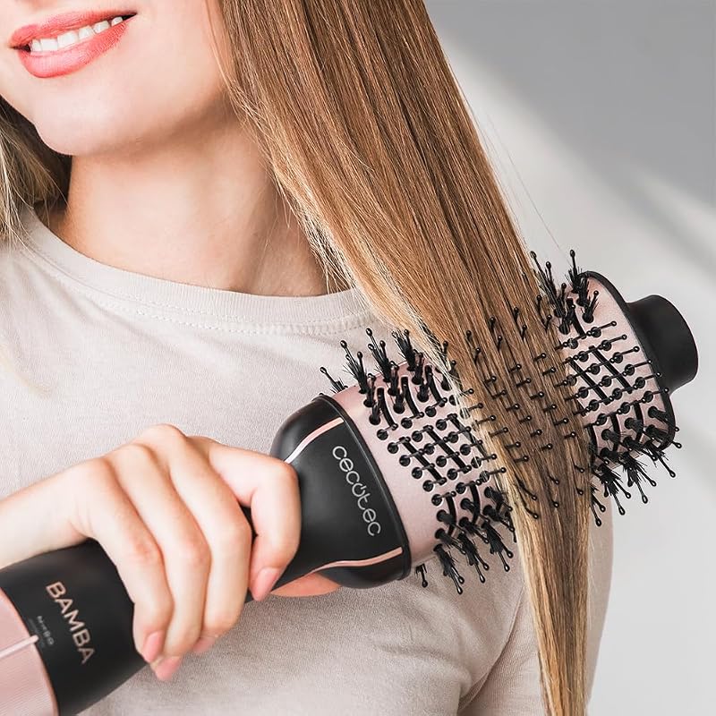 Spazzola Ad Aria Calda e Styler CeramicCare Unique a spazzola con volume unico 1200 W, 2 in 1, rivestimento in ceramica, 2 velocità e 3 temperature, funzione aria fredda
