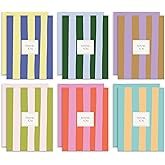 S&O Palm Beach Thank You Cards with Envelopes, Blank Greeting sheets for Handwritten Messages, Set of 24 stylish Notes and Covers, Assorted Thank You decor notes with Color full Envelopes Mix & Match