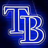 Baseball Neon Sign for Wall Decor Baseball Neon Light for Man Cave Dimmable Team Logo Led Light Up Sign for Bar Party Dorm Bedroom Birthday Gift for Sport Fans USB Powered Size13.3 * 12.6IN(ZYLD139)