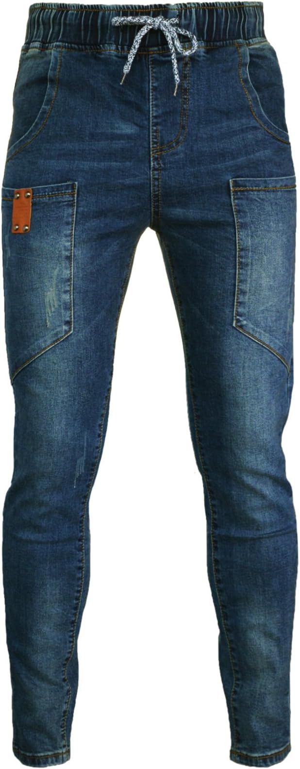 PHOENISING Women's Comfy Boyfriend Style Jeans Stretchy Retro Pants Denim Fabric Trousers,Size 6-18
