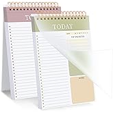 Thboxes 2 Packs To Do List Notepad, Total 208 Pages To Do List Notebook A5 Undated Daily Planner Notepad with Task Checklist Home Office School Supplies