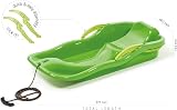 Prosperplast Red Snow Sledge Plastic Glitter Pulling Rope Steering Brakes 87cm view 3