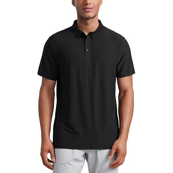 Amazon.com: CRZ YOGA Cloud Jersey Polo Shirts for Men - Midweight