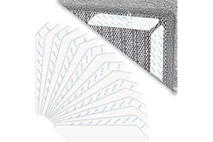 FLYCOCO Rug Tape 16PCS Reusable Washable Removable Non-Slip Rug Stickers, Double Sided Adhesive Rug Grip for Hardwood Floors Tile, No Damage Carpet Tape to Prevent Sliding for Area Rugs