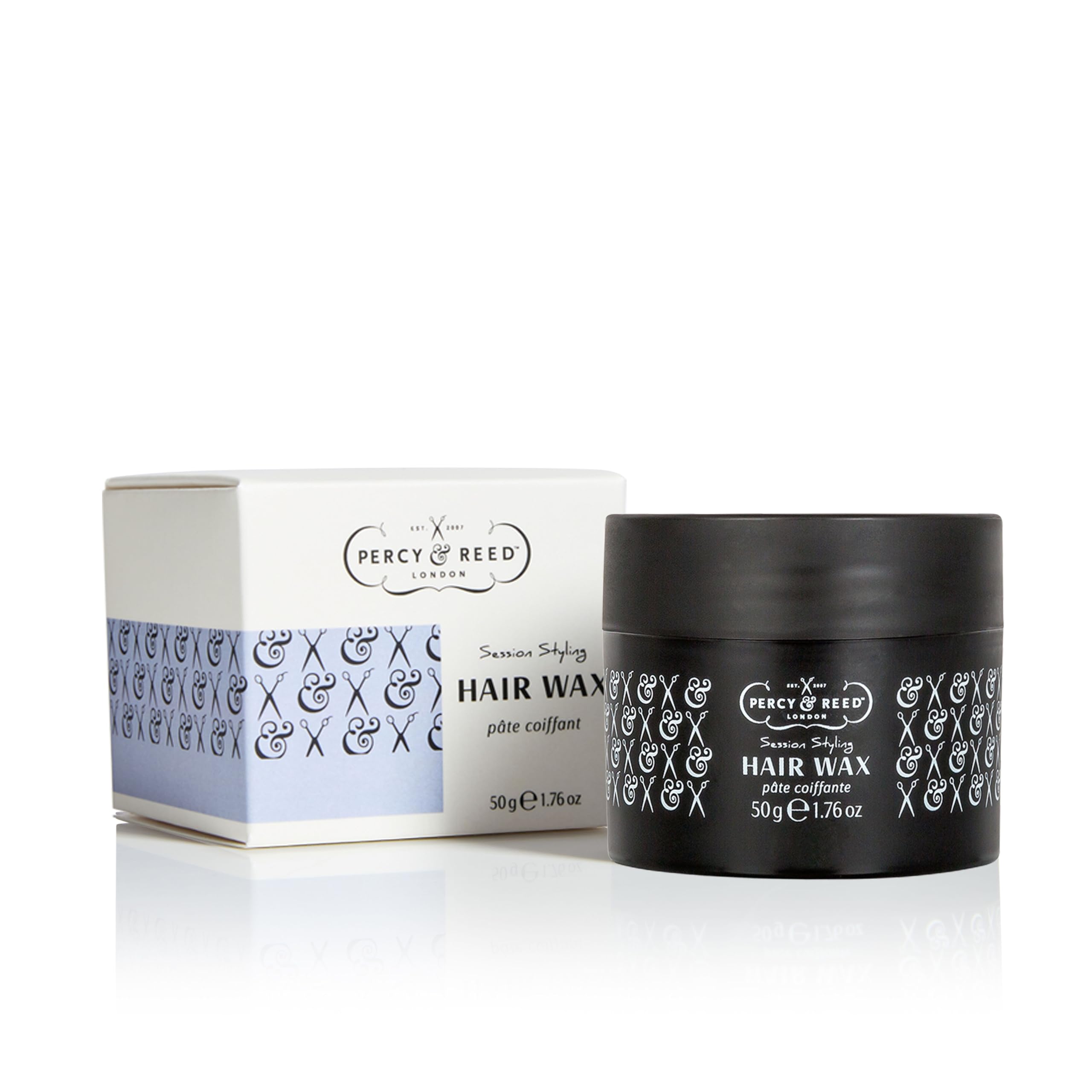 Percy & Reed Session Styling Hair Wax - Strong Long-Lasting Flexible Hold, Defines & Shapes Hair, Matte Finish, Non-Stiff Formula. Free from Parabens, Sulphates, Silicones. Vegan Friendly - 50g
