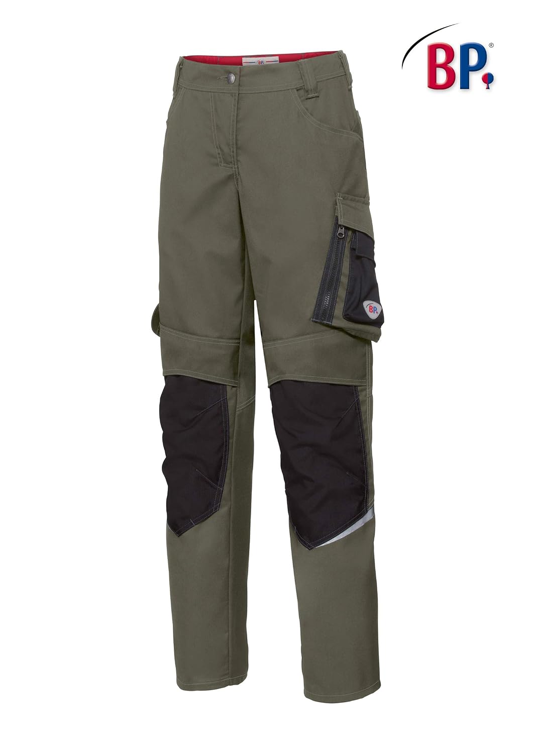 BP 1798-720-13 Bib & Brace, Stretch Braces With Clip Fastenings, 305,00 G/M², Reinforced Cotton, Royal Blue/Night Blue, Size 33L