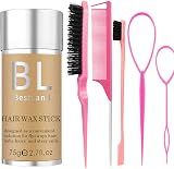 HQDA Hair Wax Stick & Pink Brush Set Edge Control Anti Frizz view 1
