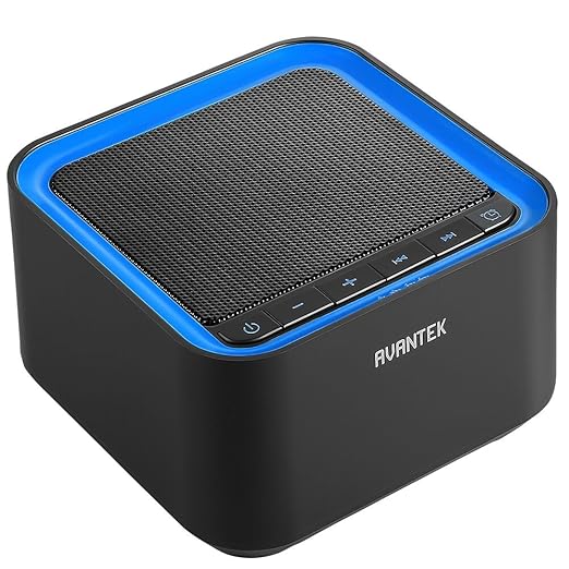 title=AVANTEK Generatore di Rumore Bianco Portatile con 20 Melodie, 30 Livelli di