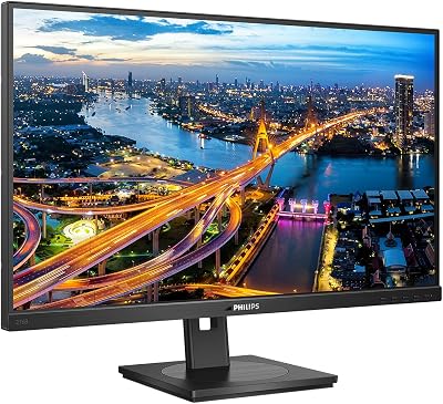 Philips 276B1 27 Inch QHD 75Hz 4ms IPS Monitor USB-C Dock Speakers