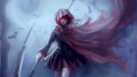 Athah Designs Rwby Ruby Rose Fantasy Woman Girl Warrior Wall