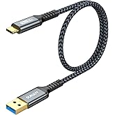 SUNGUY 10Gbps Android Auto USB C Cable, 1.5FT 3A USB 3.1 Gen 2 Fast Charge & Data Transfer USB C CarPlay Cable, Compatible wi
