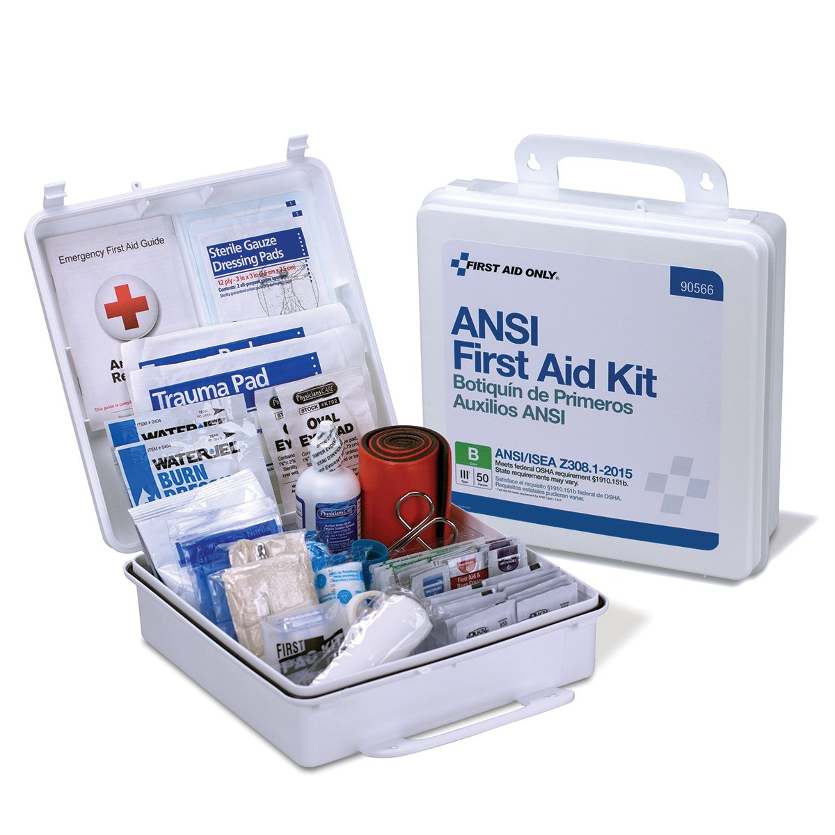 First Aid Only 90566 50 Person Bulk ANSI B, First Aid Kit, Plastic, Weatherproof: Industrial & Scientific