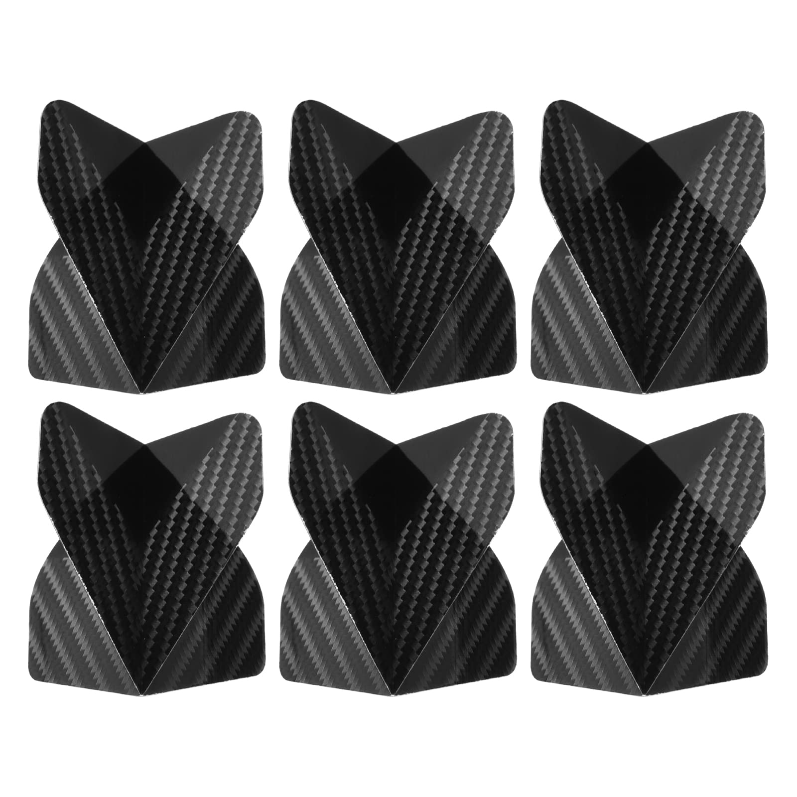 PATIKIL Dart Flights, 6 Pack PET Standard Darts Accessories Replacement Parts for Soft Tip Steel Tip, Spotted Style, Black, Gray