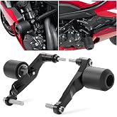 WOOGA Motorcycle Accessories Anti-Collision Frame Sliders Crash Pads Protector compatible for Ho&amp;n&amp;da CB650R/CBR650R CB 650R/CBR 650 R E-Clutch Accessories 2024 2025 2026 Falling Protection Pad