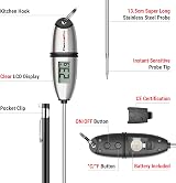 ThermoPro TP02S Meat Thermometer 2 Pack Instant Read Probe 0-300C view 4