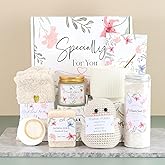 Self Care Get Well Soon Gifts Basket for Women, After Surgery Recovery Gifts, Birthday Gifts for Women, Sympathy & Thinking Of You Gift Basket, Unique Gift for Her Mom Wife Friend